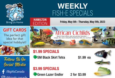 Big Al's (Hamilton) Weekly Specials May 5 to 11