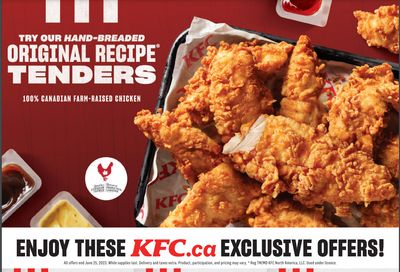 KFC Canada Coupon (New Brunswick) Valid until June 25