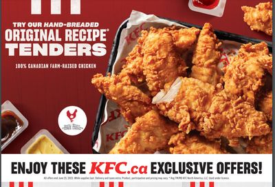 KFC Canada Coupon (Newfoundland and Labrador) Valid until June 25