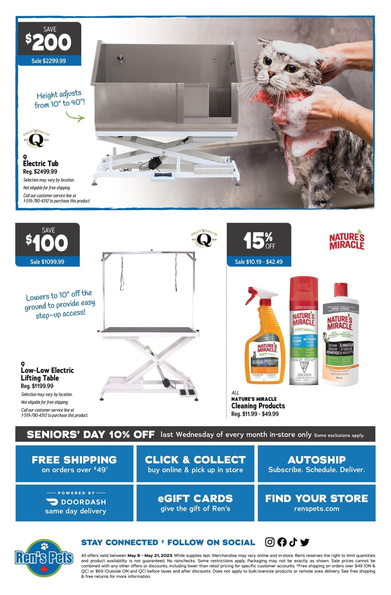Ren's Pets Flyer May 8 to 21