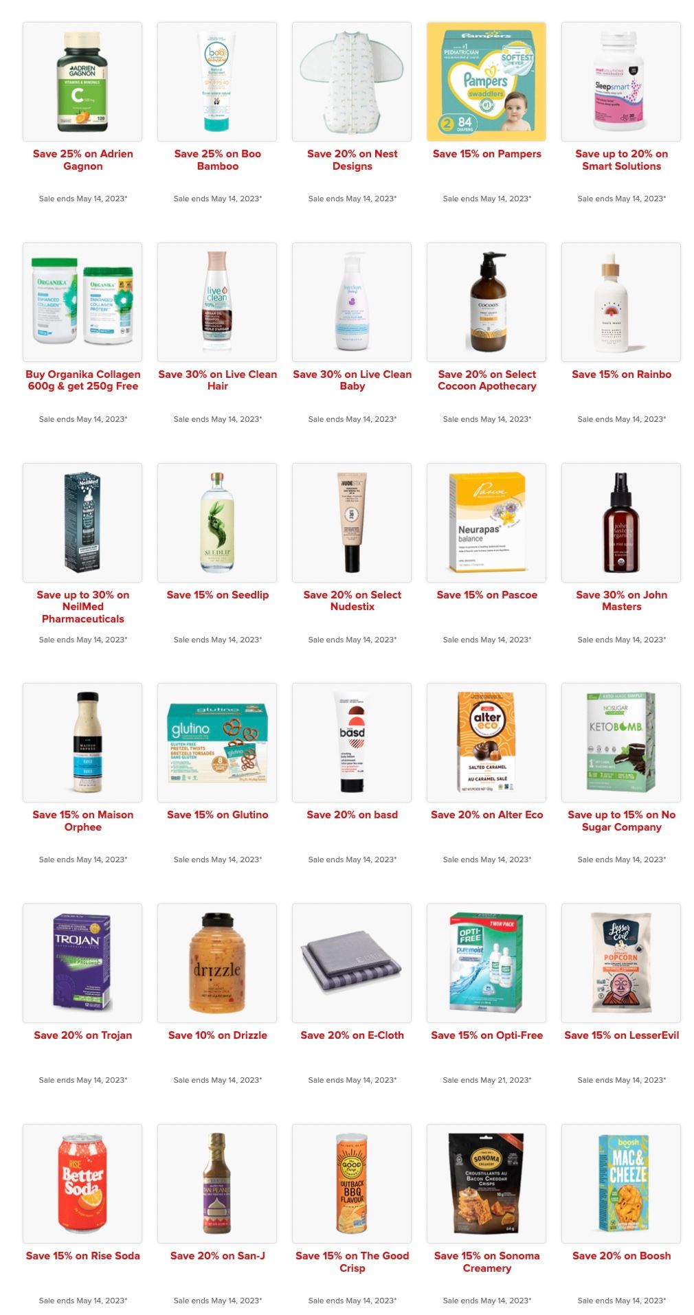 Well.ca Weekly Sales May 8 to 14