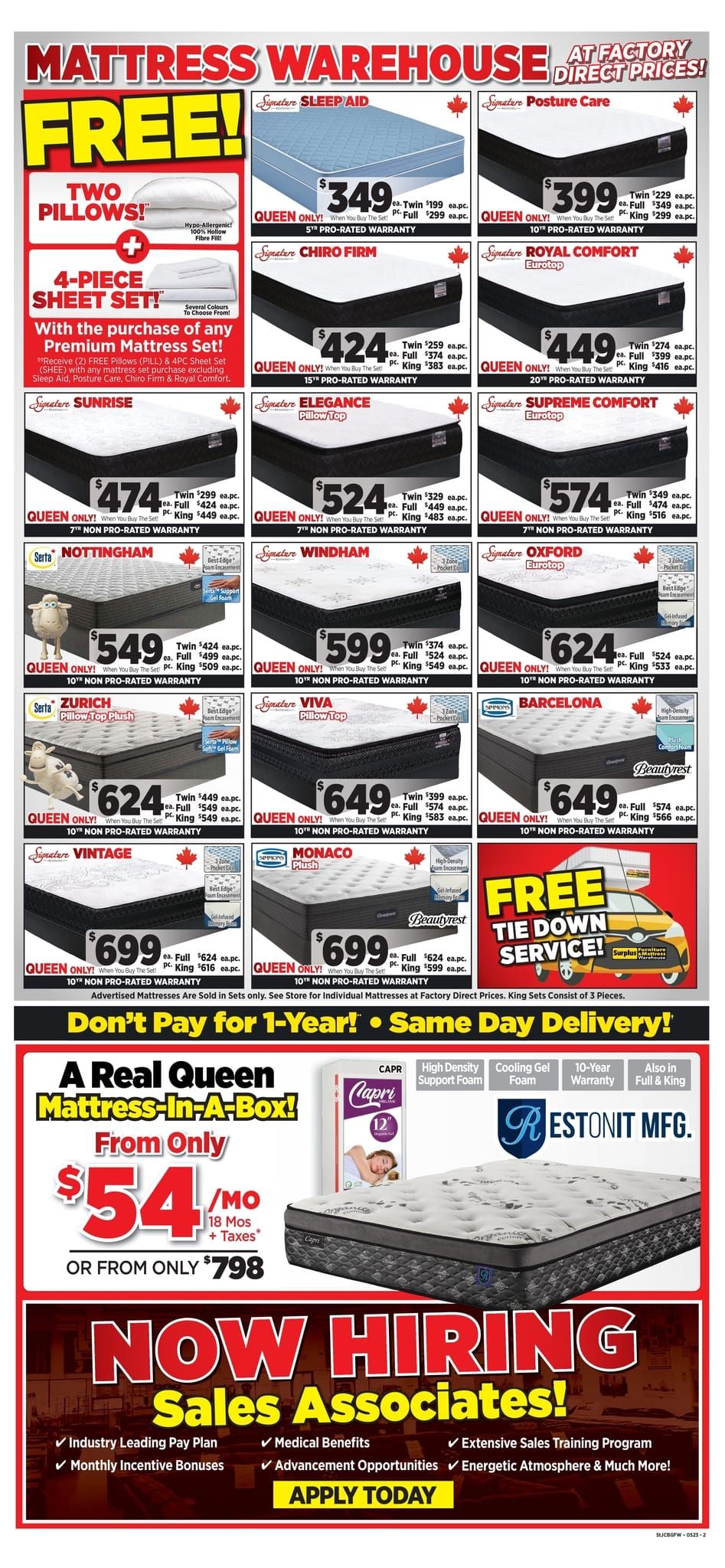 Surplus Furniture & Mattress Warehouse (Corner Brook) Flyer May 8 to 28