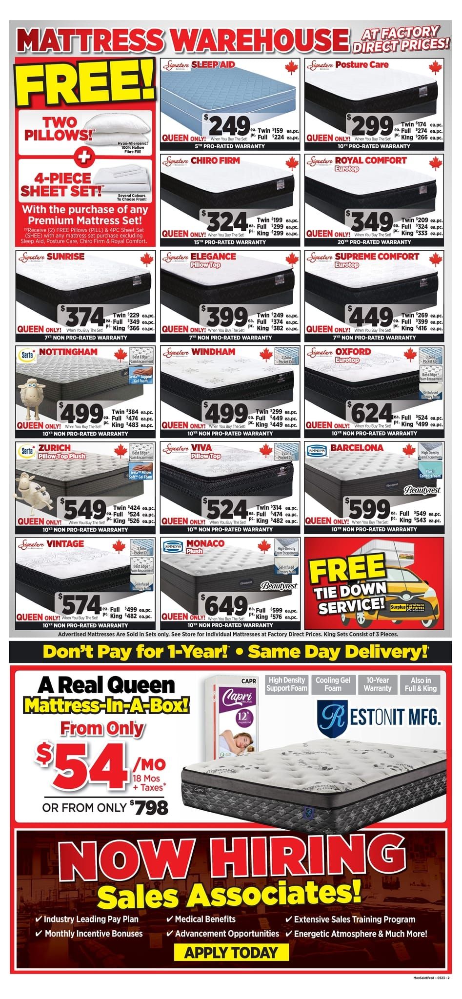 Surplus Furniture & Mattress Warehouse (Fredericton) Flyer May 8 to 28