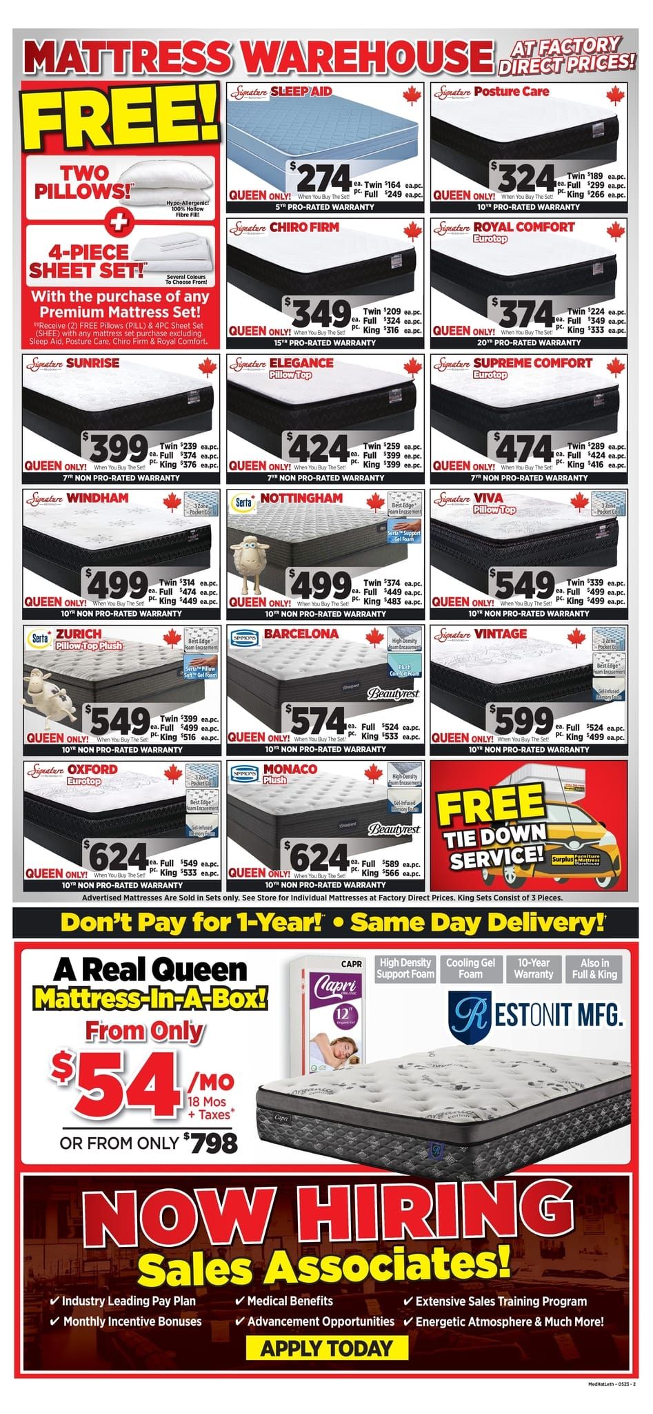Surplus Furniture & Mattress Warehouse (Lethbridge) Flyer May 8 to 28