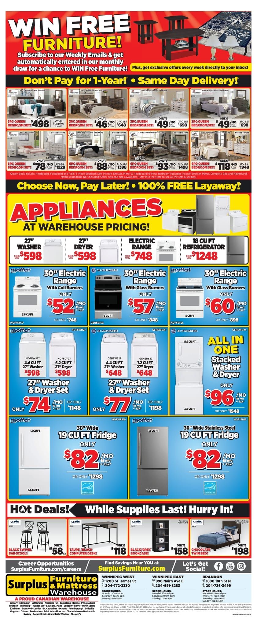 Surplus Furniture & Mattress Warehouse (Winnipeg) Flyer May 8 to 28