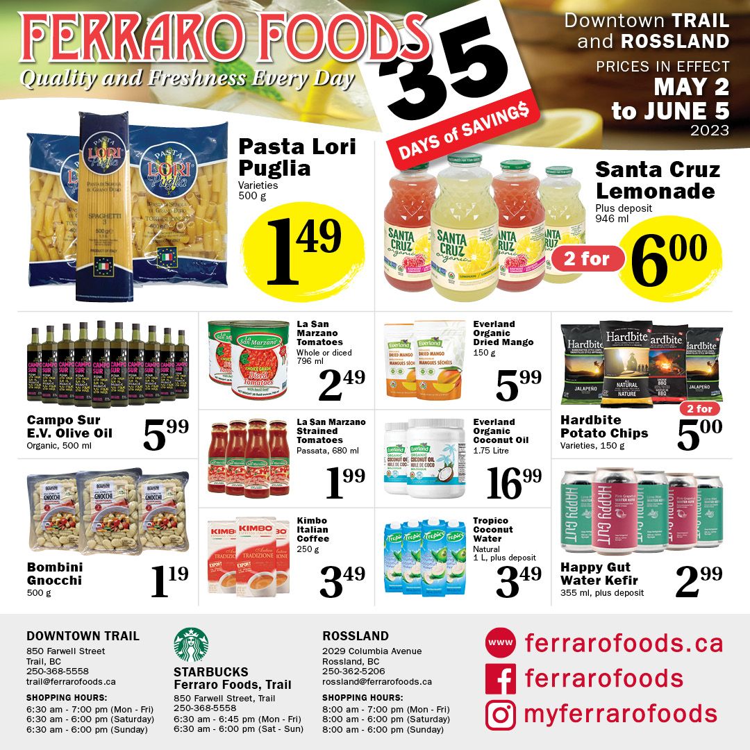 Ferraro Foods Flyer May 9 to 22