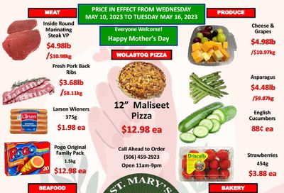 St. Mary's Supermarket Flyer May 10 to 16