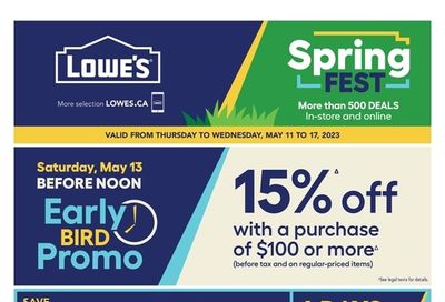 Lowe's (ON) Flyer May 11 to 17