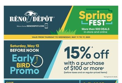 Reno Depot Flyer May 11 to 17