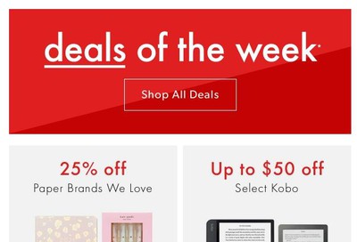 Chapters Indigo Online Deals of the Week May 4 to 10