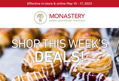 Monastery Bakery Flyer May 10 to 17