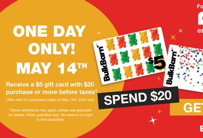 Bulk Barn One Day Only Sale May 14