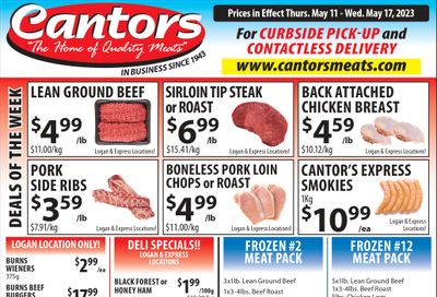 Cantor's Meats Flyer May 11 to 17