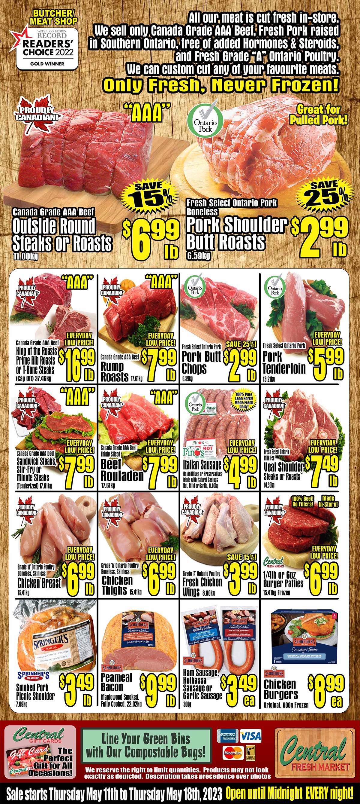 Central Fresh Market Flyer May 11 to 18