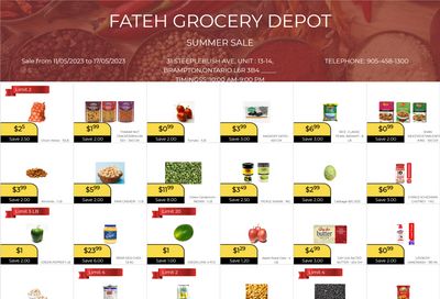Fateh Grocery Depot Flyer May 11 to 17