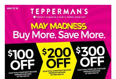 Tepperman's Flyer May 12 to 18