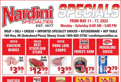 Nardini Specialties Flyer May 11 to 17