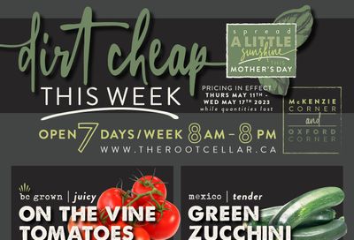 The Root Cellar Flyer May 11 to 17