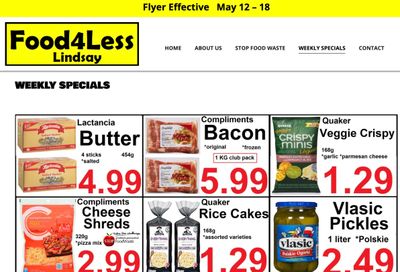 Food 4 Less (Lindsay) Flyer May 12 to 18