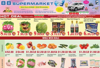 88 Supermarket Flyer May 11 to 17