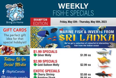 Big Al's (Brampton) Weekly Specials May 12 to 18