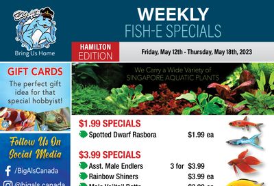 Big Al's (Hamilton) Weekly Specials May 12 to 18