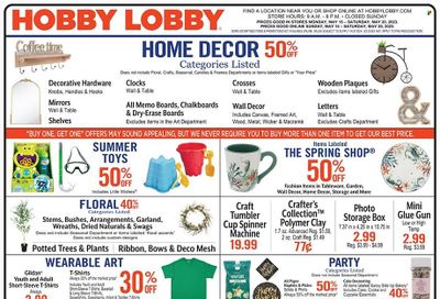 Hobby Lobby Weekly Ad Flyer Specials May 14 to May 20, 2023
