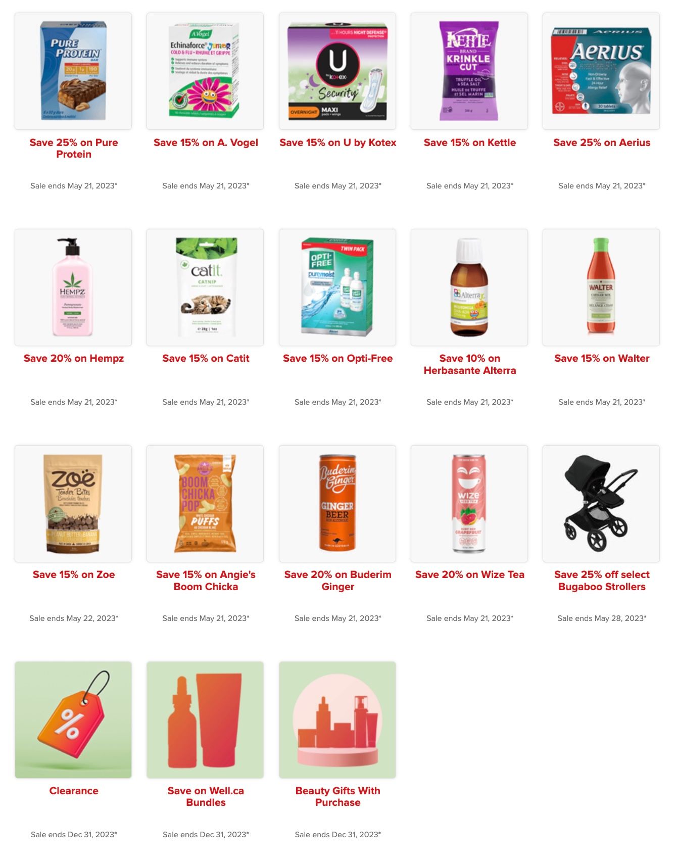 Well.ca Weekly Sales May 15 to 21