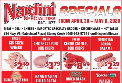 Nardini Specialties Flyer April 30 to May 6