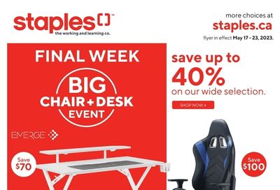 Staples Flyer May 17 to 23