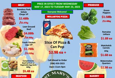 St. Mary's Supermarket Flyer May 17 to 23