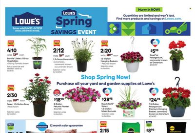 Lowe's Weekly Ad Flyer Specials May 4 to May 17, 2023