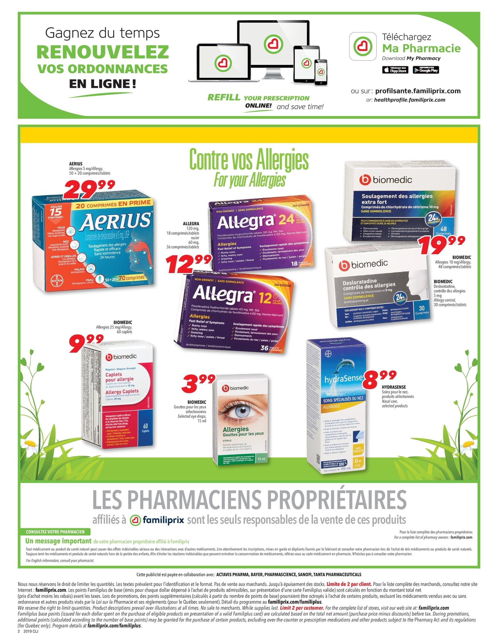 Familiprix Clinique Flyer May 7 to 13