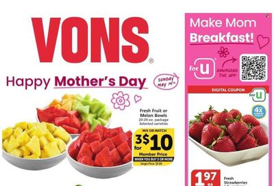 Vons (CA) Weekly Ad Flyer Specials May 10 to May 16, 2023