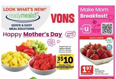 Vons (CA) Weekly Ad Flyer Specials May 10 to May 16, 2023