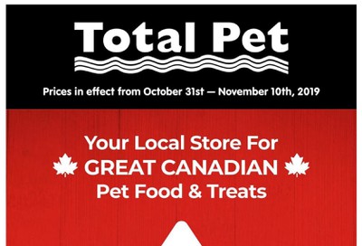 Total Pet Flyer October 31 to November 10