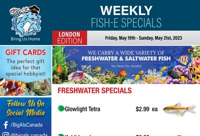 Big Al's (London) Weekly Specials May 19 to 25