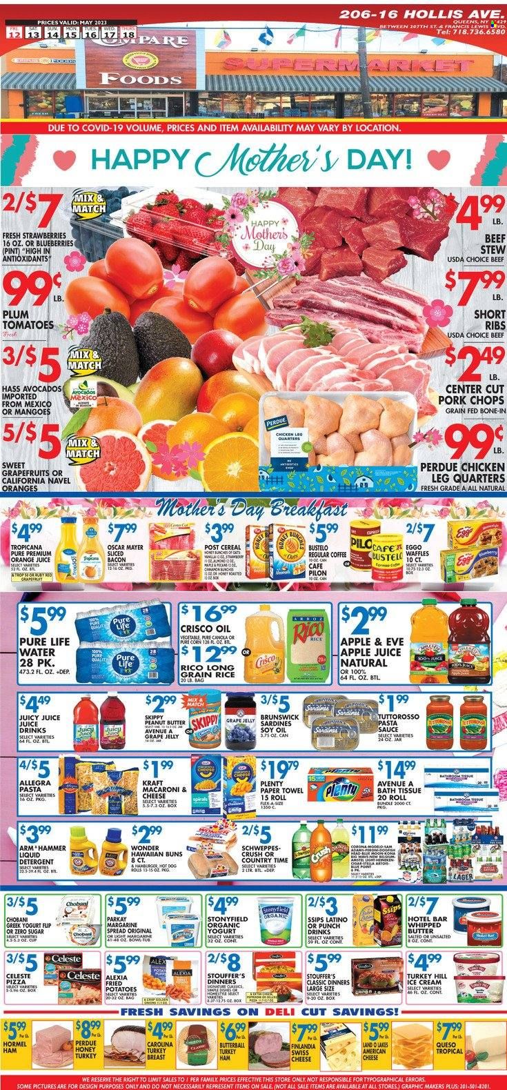 Compare Foods (NY) Weekly Ad Flyer Specials May 12 to May 18, 2023