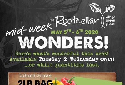 The Root Cellar Mid-Week Flyer May 5 and 6