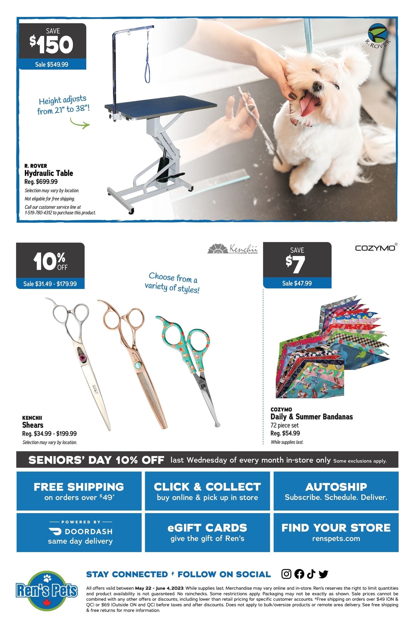 Ren's Pets Flyer May 22 to June 4