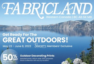 Fabricland (West) Flyer May 23 to June 8