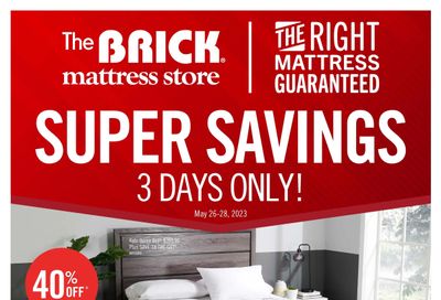 The Brick Mattress Store Flyer May 23 to June 8