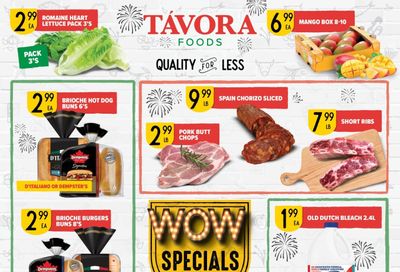 Tavora Foods Flyer May 22 to 28