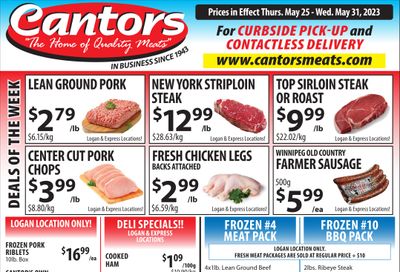 Cantor's Meats Flyer May 25 to 31