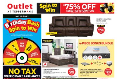 Outlet at Tepperman's Flyer May 26 to June 1