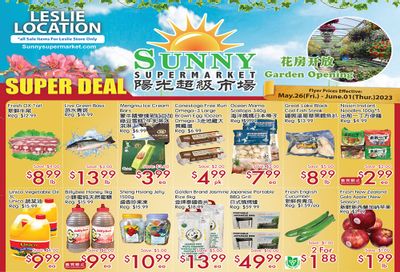 Sunny Supermarket (Leslie) Flyer May 26 to June 1