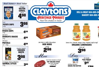 Claytons Heritage Market Flyer May 26 to June 1