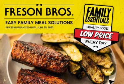 Freson Bros. Family Essentials Flyer May 26 to June 29
