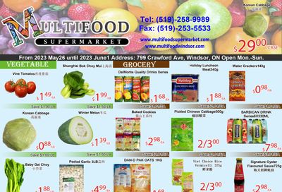MultiFood Supermarket Flyer May 26 to June 1