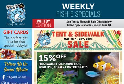 Big Al's (Whitby) Tent & Sidwalk Sale May 26 to 28